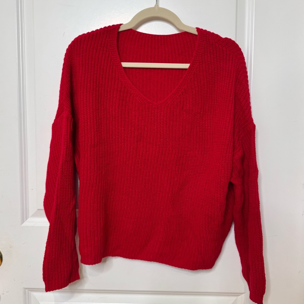 Red Knitted Sweater